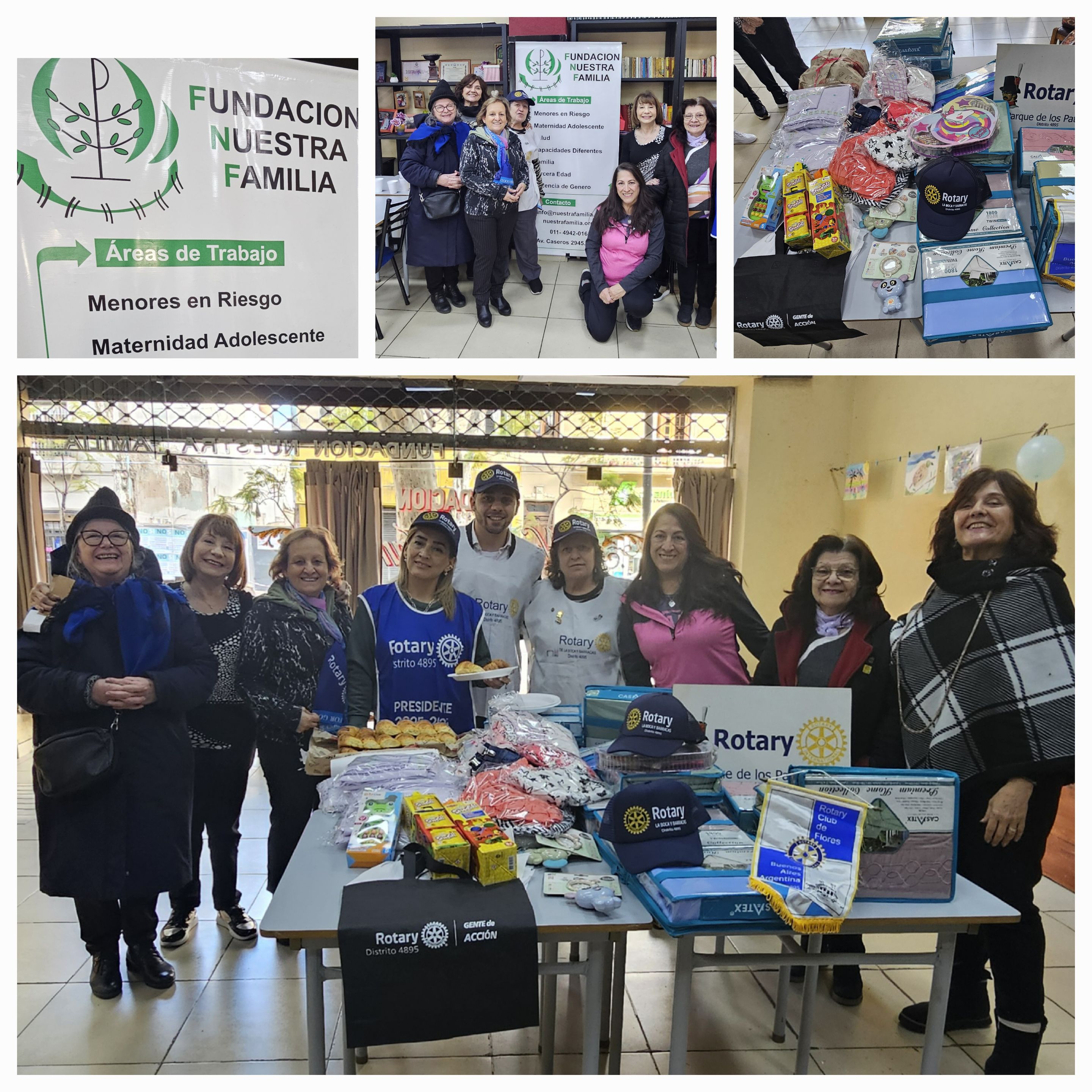 Donación de ropa y juguetes a Fundación 